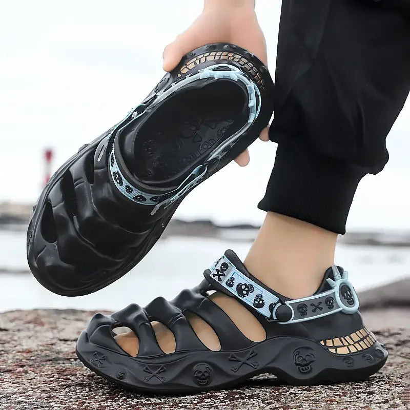 Men's Streetwear Slip-On Sandals - Soft EVA Non-Slip Sole