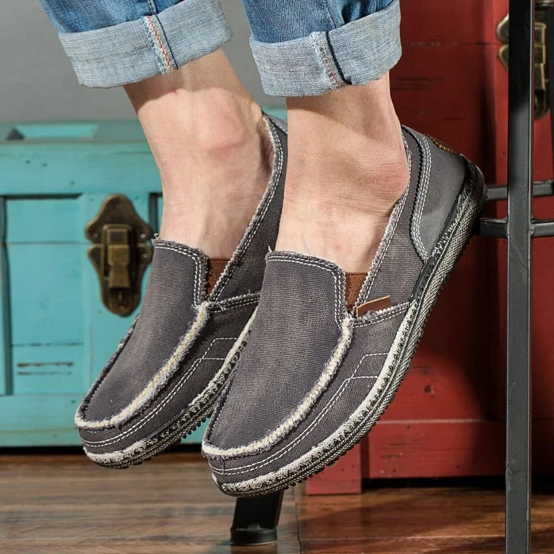 Men's Canvas Slip On Loafers Leisure Shoes